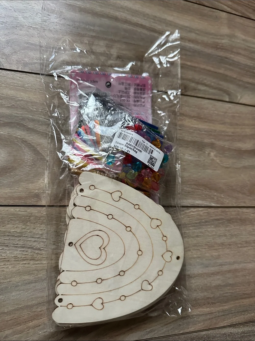 DIY Rainbow Wind Chime Craft Kit - Multicolor set of 12